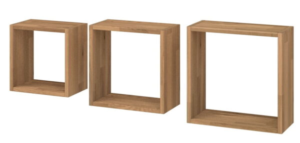 ZESTAW TRZECH PÓŁEK DĘBOWYCH - SQUARE V4 - obrazek 2